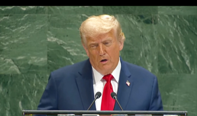 Pidato Trump di PBB Penuh Omelan: Yang Saya Dapat di PBB Eskalator dan Teleprompter Rusak